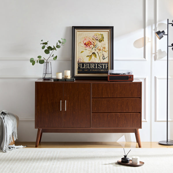 JaydenMax Sideboard Buffet Console Table with Drawers, Media Console with Doors,Storage Cabinet for Living Room & Bedroom