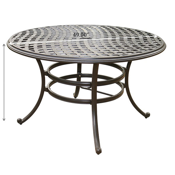 Round Dining Table, Espresso Brown